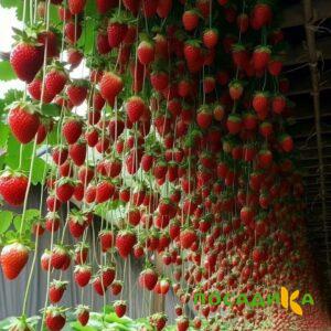 Клубника ампельная Анастасия купить по цене от 370р. в интернет-магазине «Посадика» с доставкой почтой в в Апрелевкае и по всей России – [изображение №1].